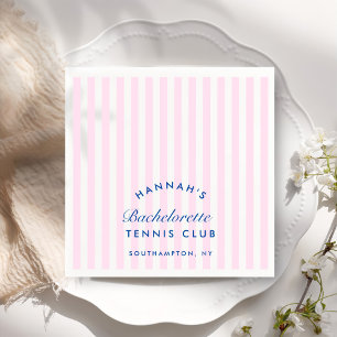Retro Pink Last Swing Before The Ring Tennis Bach Napkins