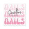 Retro Pink Modern Nail Artist Salon Manicure