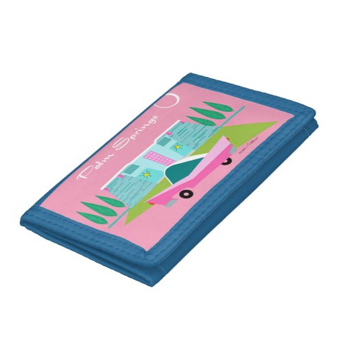 Retro Pink Palm Springs Photo Wallet