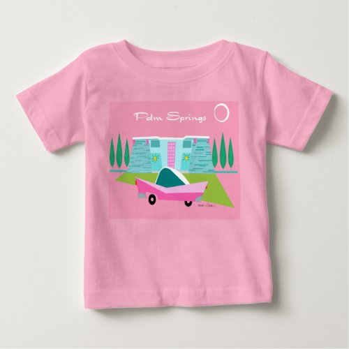 Retro Pink Palm Springs T_Shirt