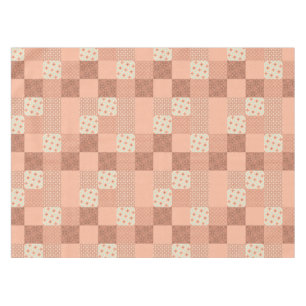 Retro Pink Patchwork Tablecloth