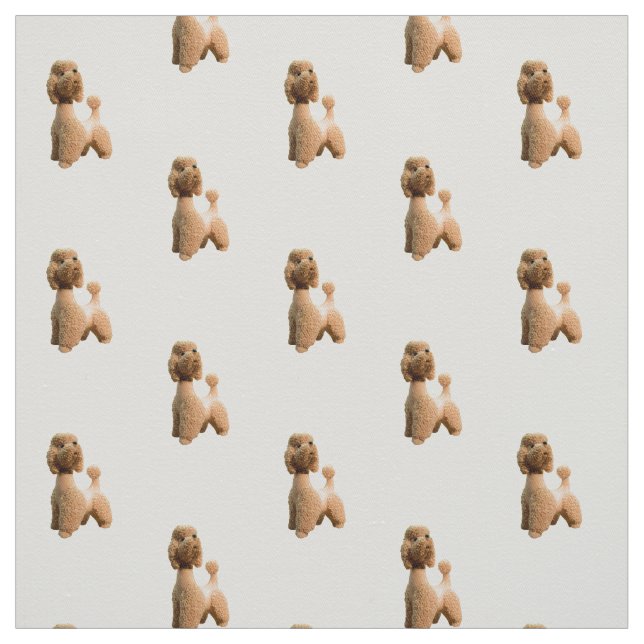 Retro Pink Poodle Fabric (Swatch)