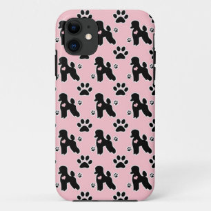 Retro Pink Poodles iPhone 11 Case