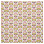 Retro Pink &amp; Purple Floral Pattern Fabric