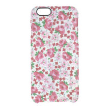 Retro Pink Roses iPhone 6 Clearly™ Deflector Case