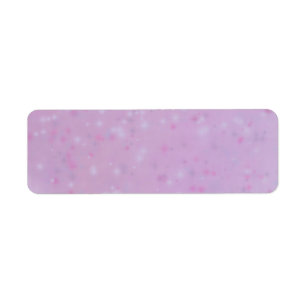 Retro Pink Sparkle Return Address Labels 