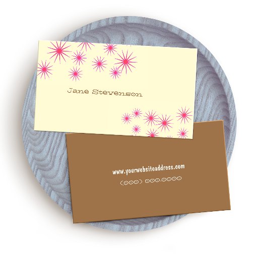 Customizable Retro Stars Business card