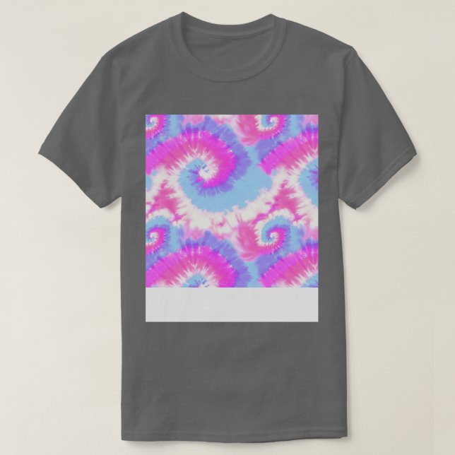 Retro Pink Tie Dyed T-Shirt (Design Front)