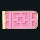 Retro Pink Trellis Money Clip<br><div class="desc">Add a splash of mid-century modern Palm Springs everywhere you go with this Retro Pink Trellis pattern money clip. It was inspired by vintage concrete breeze blocks. The deconstructed take on 1950s architecture will give an instant designer feel to everyday life.</div>