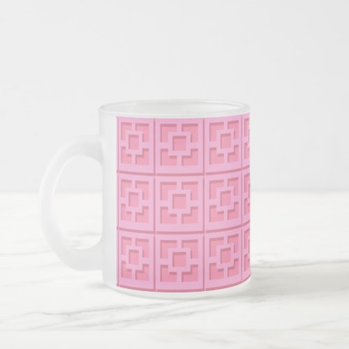 Retro Pink Trellis Mug