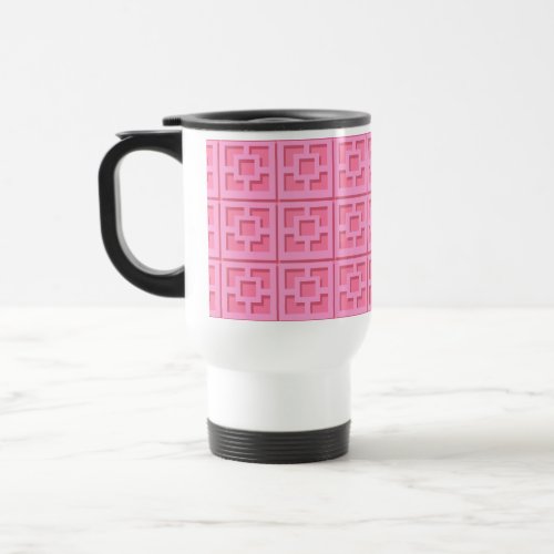 Retro Pink Trellis Mug