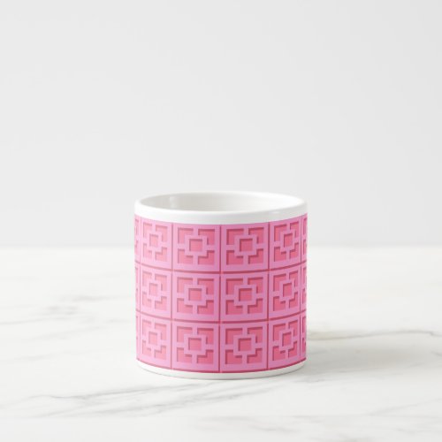 Retro Pink Trellis Specialty Mug