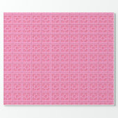 Retro Pink Trellis Wrapping Paper (Flat)