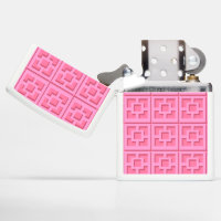 Atomic Pink Ogee and Starbursts Zippo Lighter