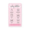Retro Pink Washing Instructions Laundry Care Guide