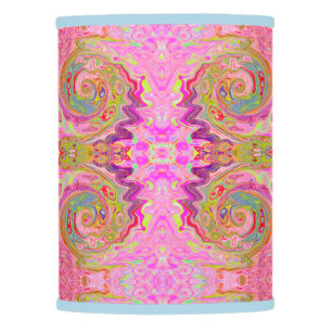 Retro Pink, Yellow and Magenta Abstract Groovy Art Lamp Shade