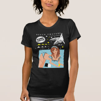 Retro Pinnap Tropical Beach T-Shirt
