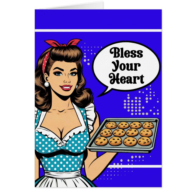 Retro Pinup_ Bless Your Heart Cards (Front)