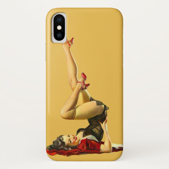Retro Pinup Girl Case-Mate iPhone Case (Back)