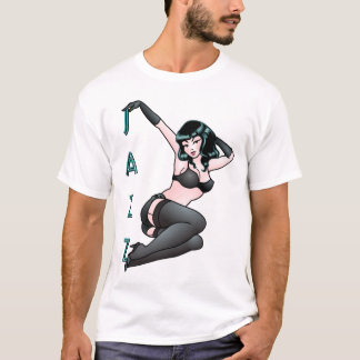 Retro Pinup Girl Shirt Jazz Dancer Womens Top