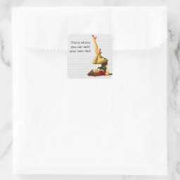 Retro Pinup Girl Square Sticker Zazzle Retro Pinup Girl Square Sticker Zazzle