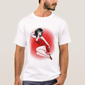 Retro Pinup Girl T-shirt 50's Lady T-shirt