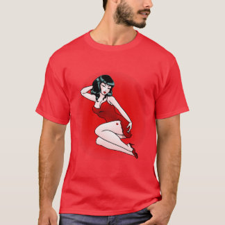 Retro Pinup Girl T-shirt 50's Pop Art T-shirt