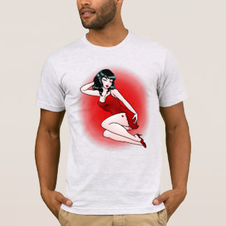 Retro Pinup Girl T-shirt 50's Tattoo Pinup T-shirt