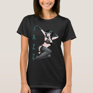 Retro Pinup Girl T-shirt Jazz Dancer T-shirt