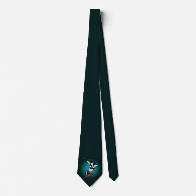 Retro Pinup Girl Tie 50's Pinup Girl Gifts (Front)