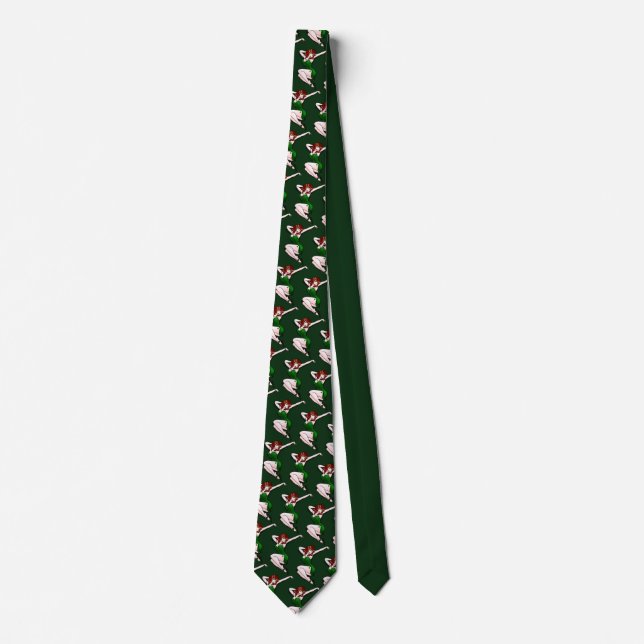 Retro Pinup Girl Tie Lucky Irish St. Patrick's Tie (Front)