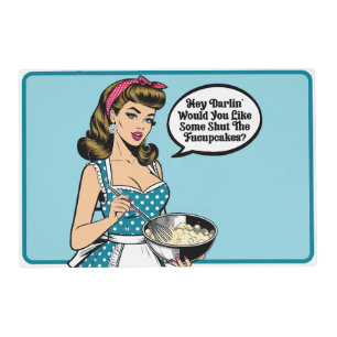 Retro Pinup_ Hey Darlin Placemat