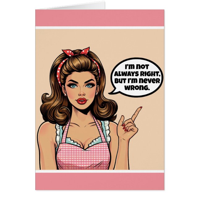 Retro Pinup_ Not Wrong Cards (Front)