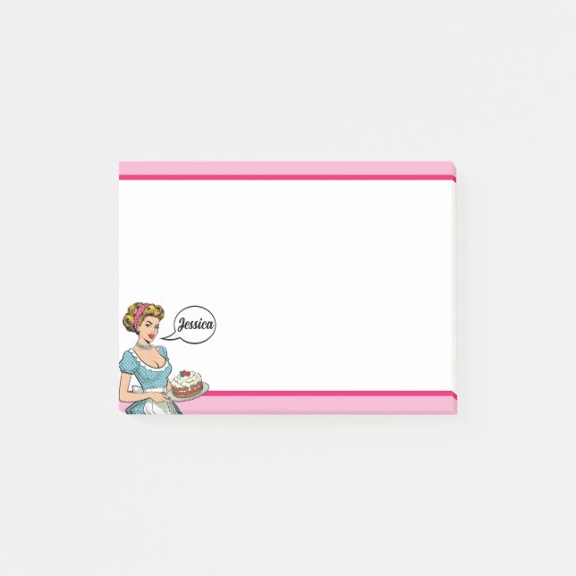 Retro Pinup_ Served Daily Post-it Notes (Front)
