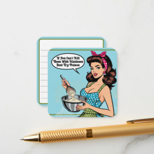 Retro Pinup_ With Kindness Enclosure Card
