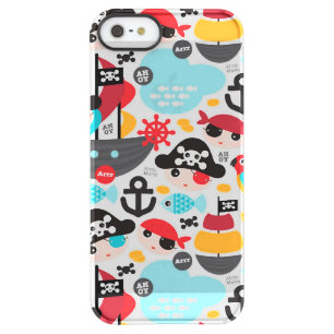 Retro pirates illustration sailing permafrost iPhone SE/5/5s case