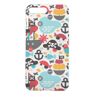 Retro pirates illustration sailing iPhone 8 plus/7 plus case