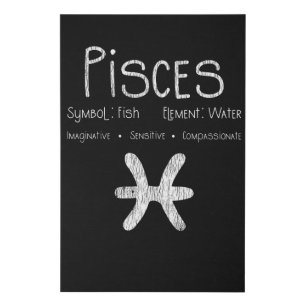 Retro Pisces Zodiac Sign Fish Water Astrology Gift