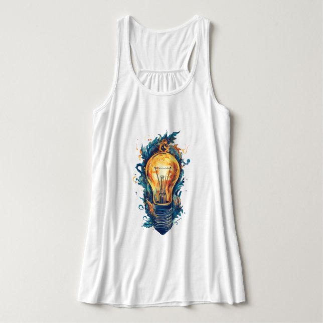 Retro Pixel Alien Arcade T-Shirt Tank Top (Design Front)