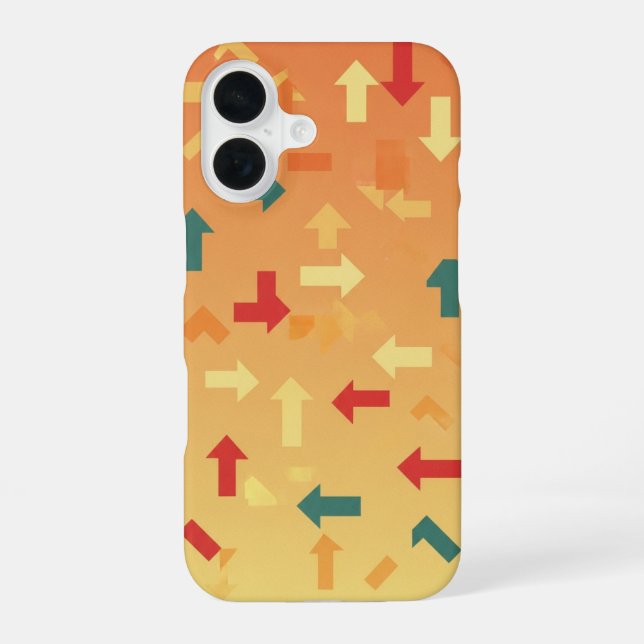 Retro Pixel Arrows iPhone Case (Back)