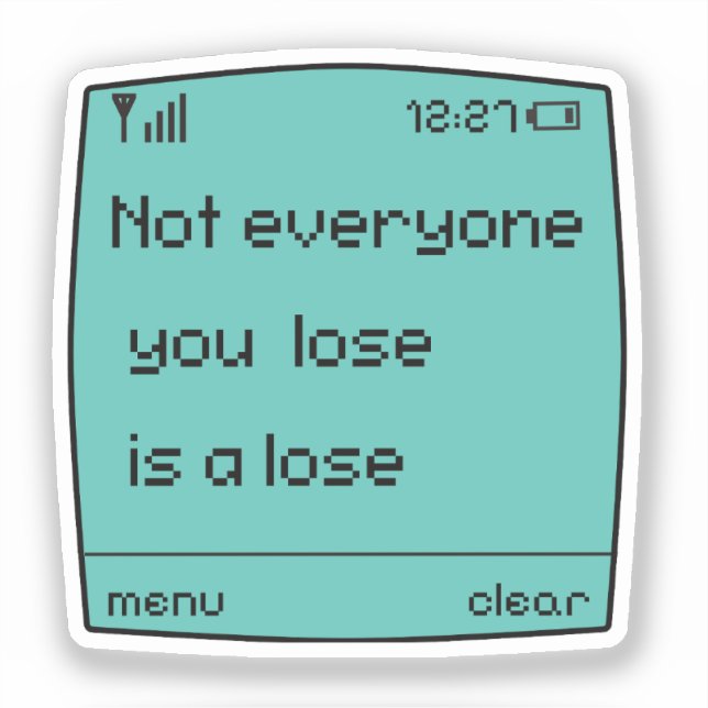  Retro Pixel Art Cell Phone Sticker (Front)