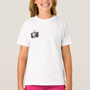 Retro Pixel Art Color Bar Television Kids T-Shirt