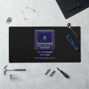 Retro Pixel Art Tech Dad Personalized Gift Desk Mat