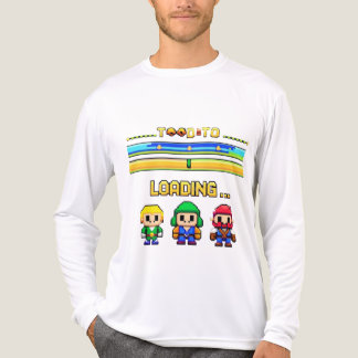 Retro Pixel Game Loading T-Shirt – 8-Bit Character Tri-Blend Shirt