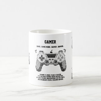 Retro Pixel Gamer Joystick Mug Design