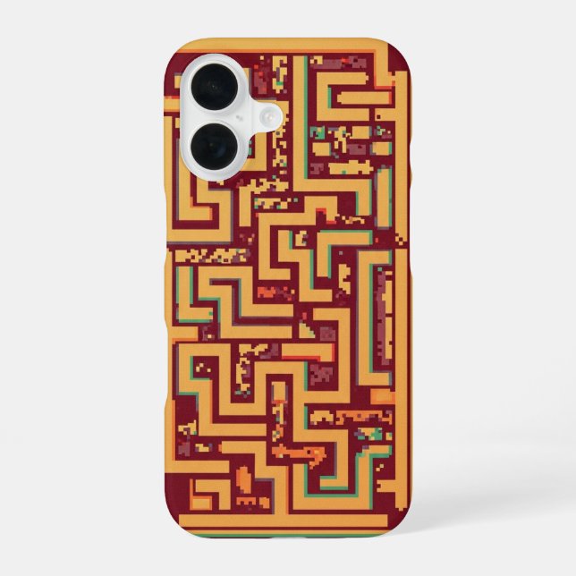 Retro Pixel Maze iPhone Case (Back)