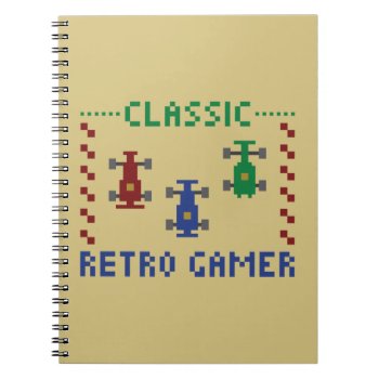 Retro Pixel Race Notebook by LVMENES at Zazzle