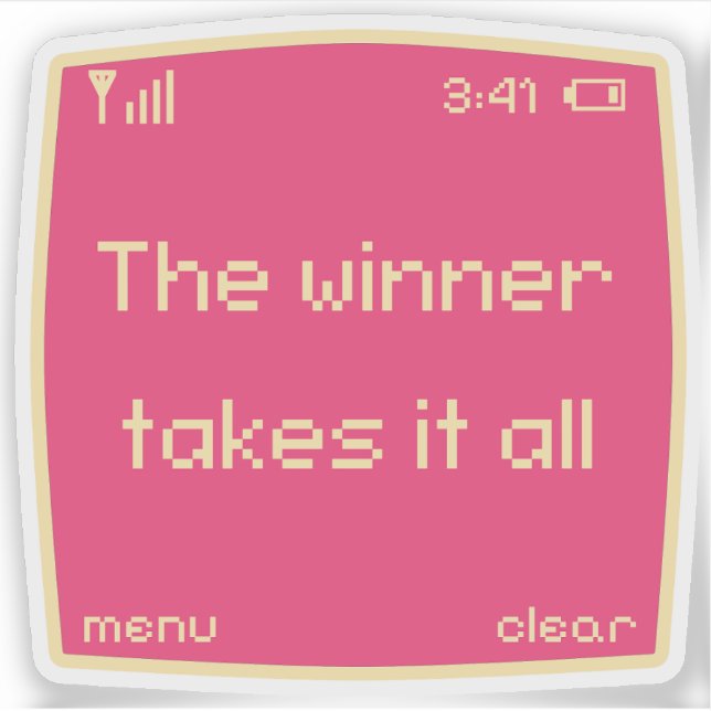  Retro Pixel  Sticker (Front)