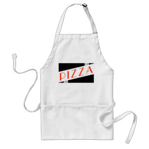 retro pizza adult apron