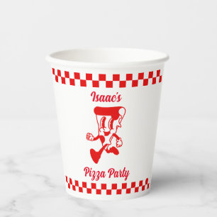 Retro Pizza Party Paper Cup
